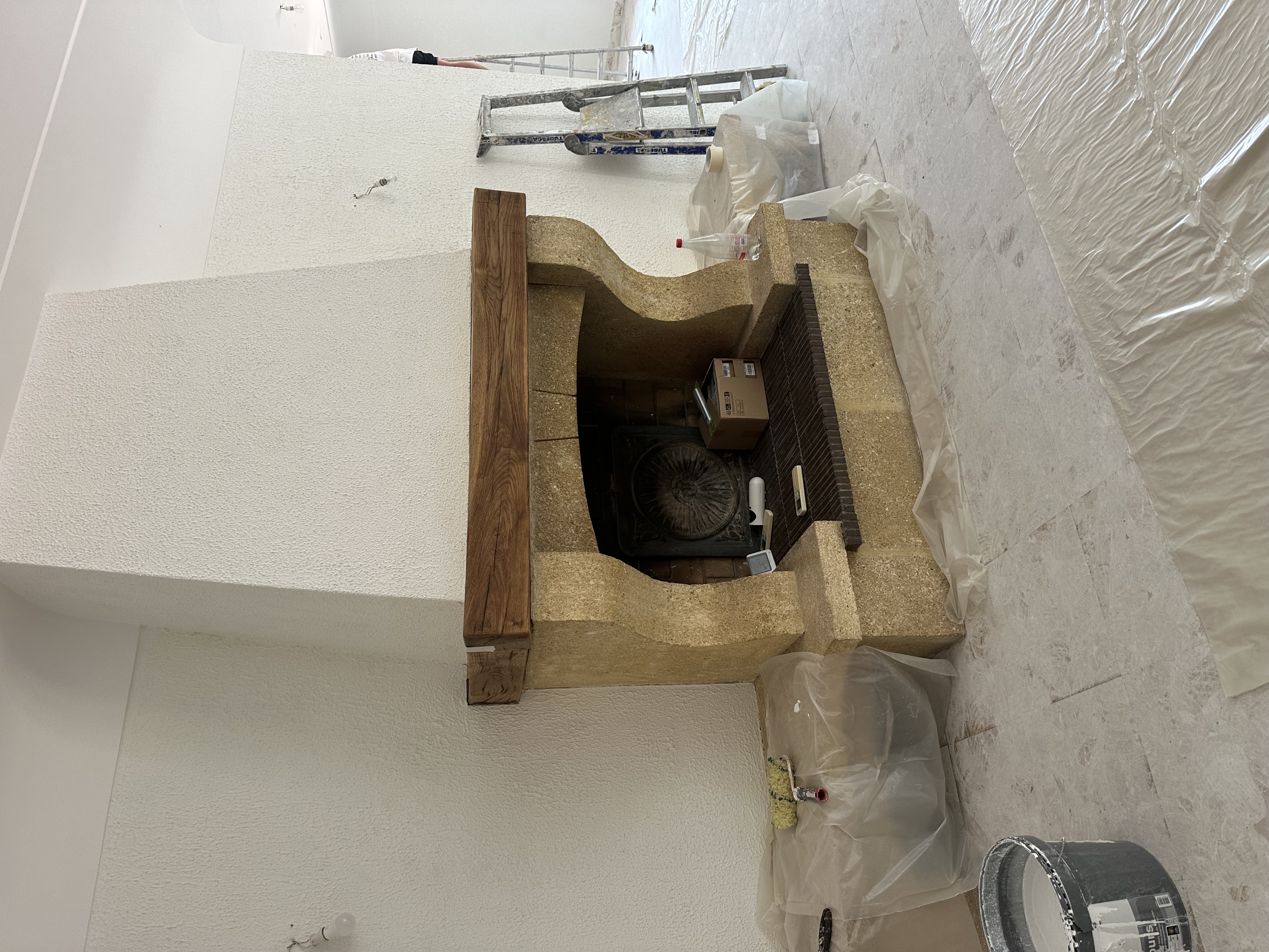 Cheminée avant travaux